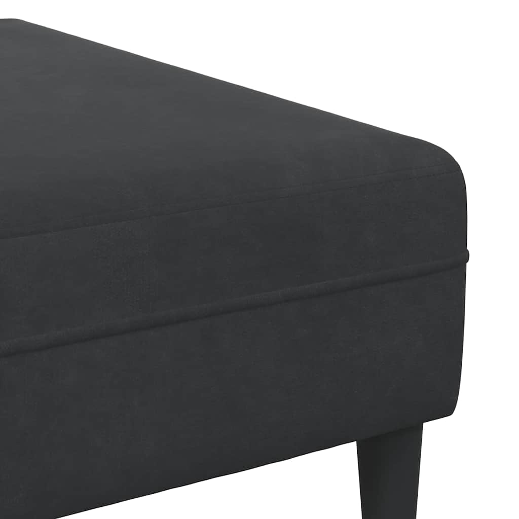 Sofa Sæt Sort Fløjl