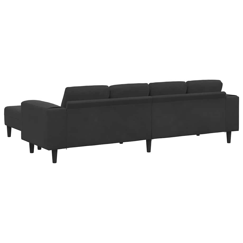 Sofa Sæt Sort Fløjl