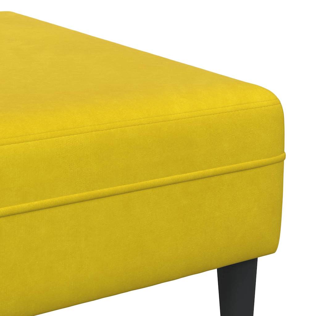 Sofa Sæt Gul Fløjl