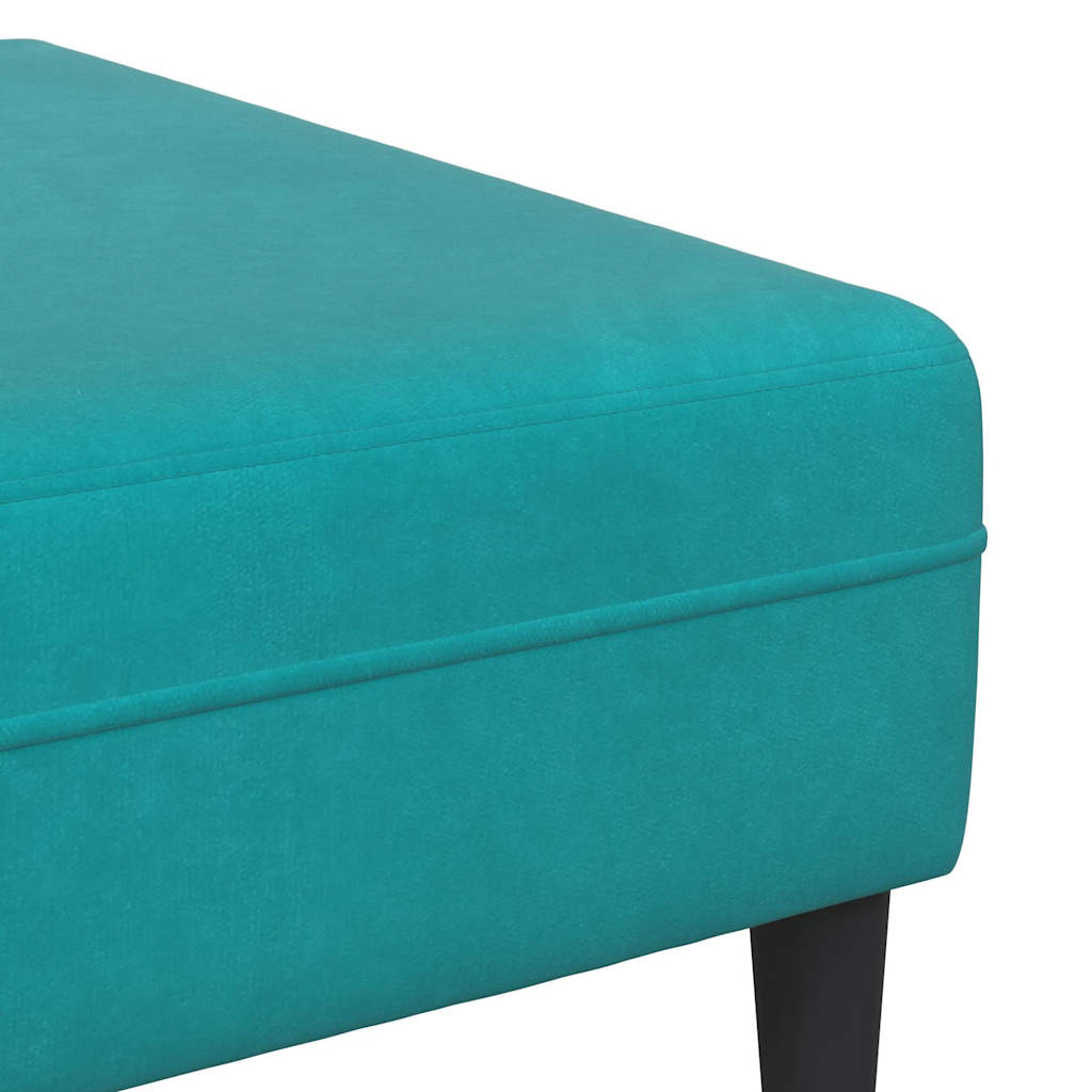 Sofa Sæt Turkis Fløjl
