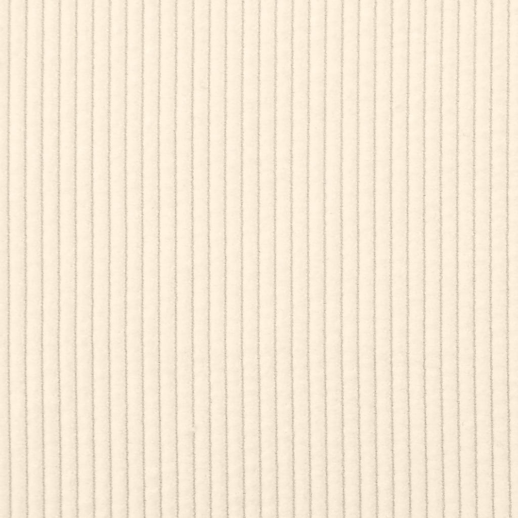 Stof Sofa Med Pude Creme 208 Cm Corduroy Stof