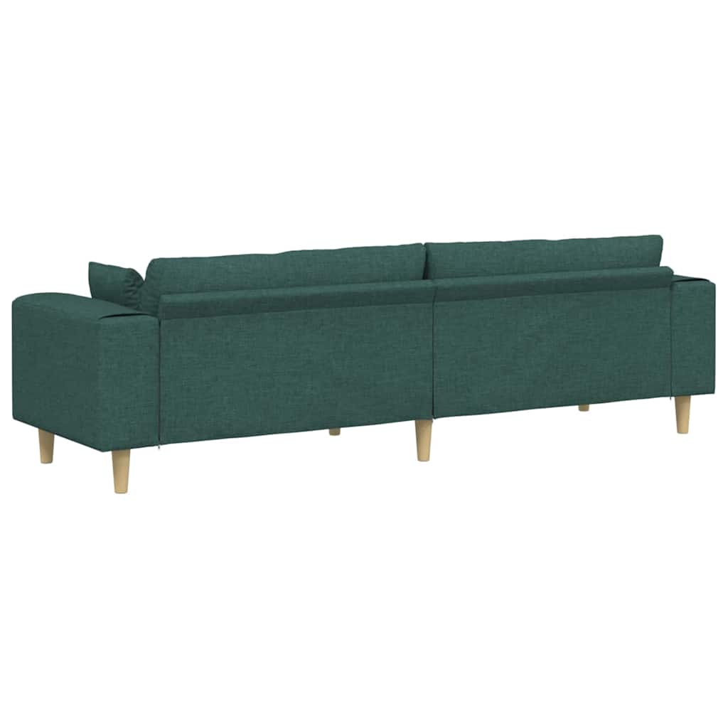 Stof Sofa Med Pude Mørkegrøn 208 Cm Stof