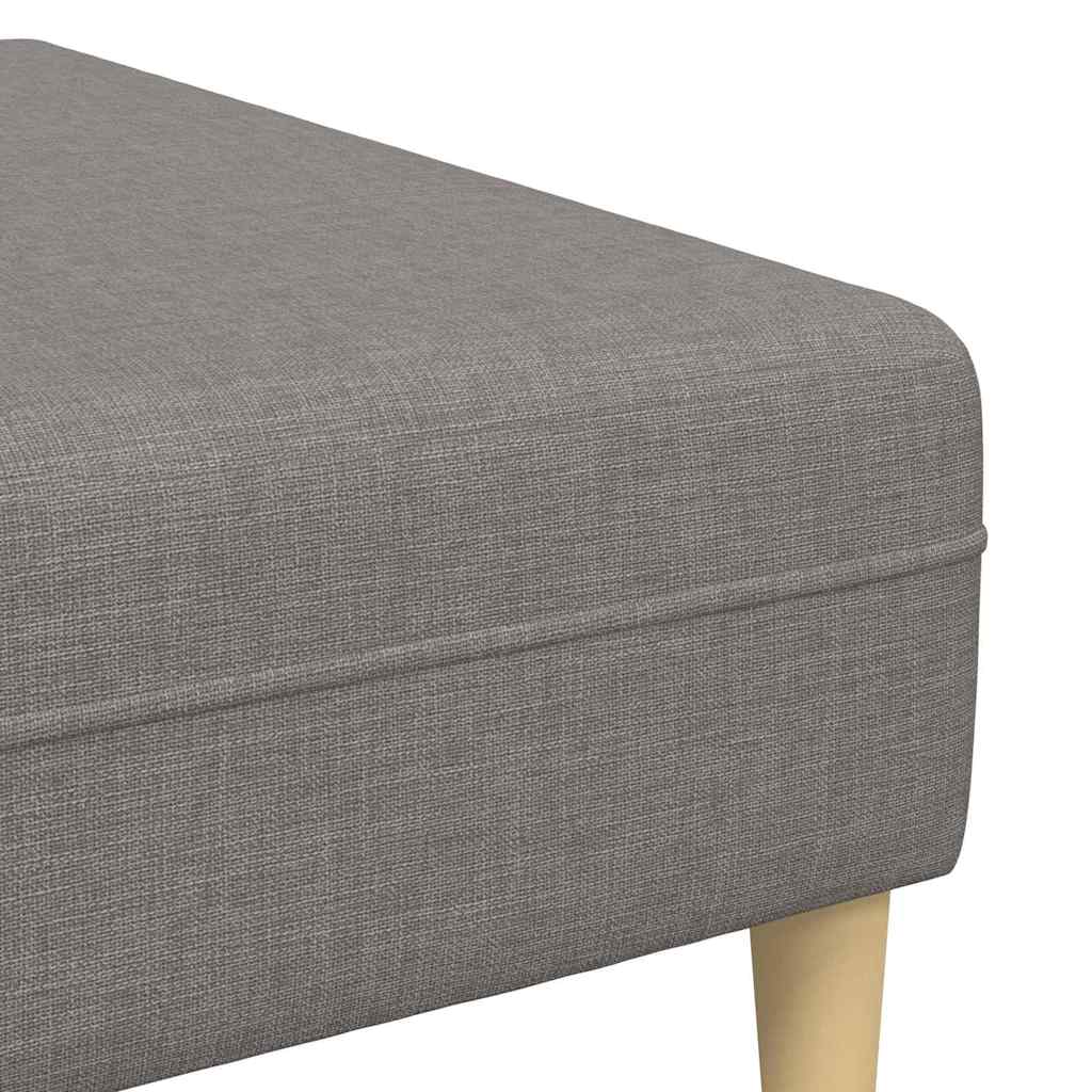 Stof Sofa Med Pude Gråbrun 208 Cm Stof