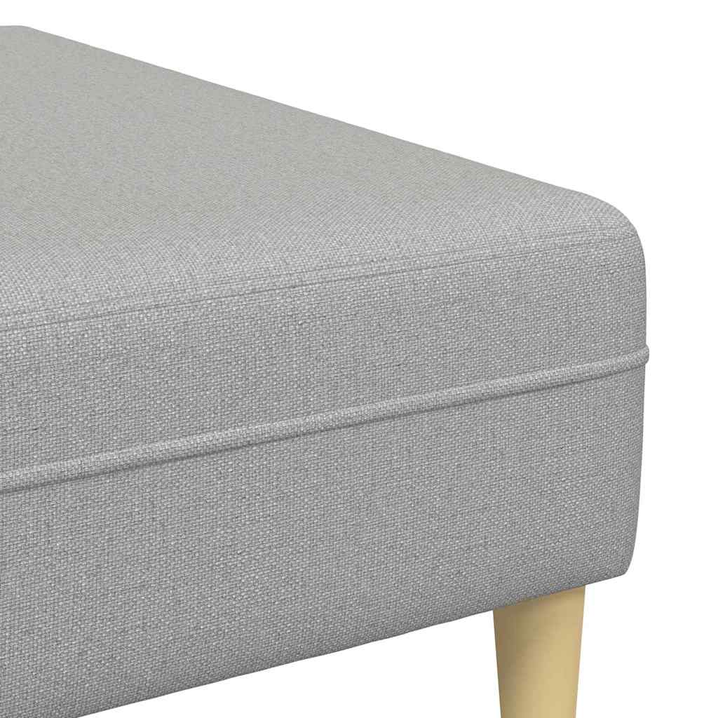 Stof Sofa Med Pude Skygrå 208 Cm Stof