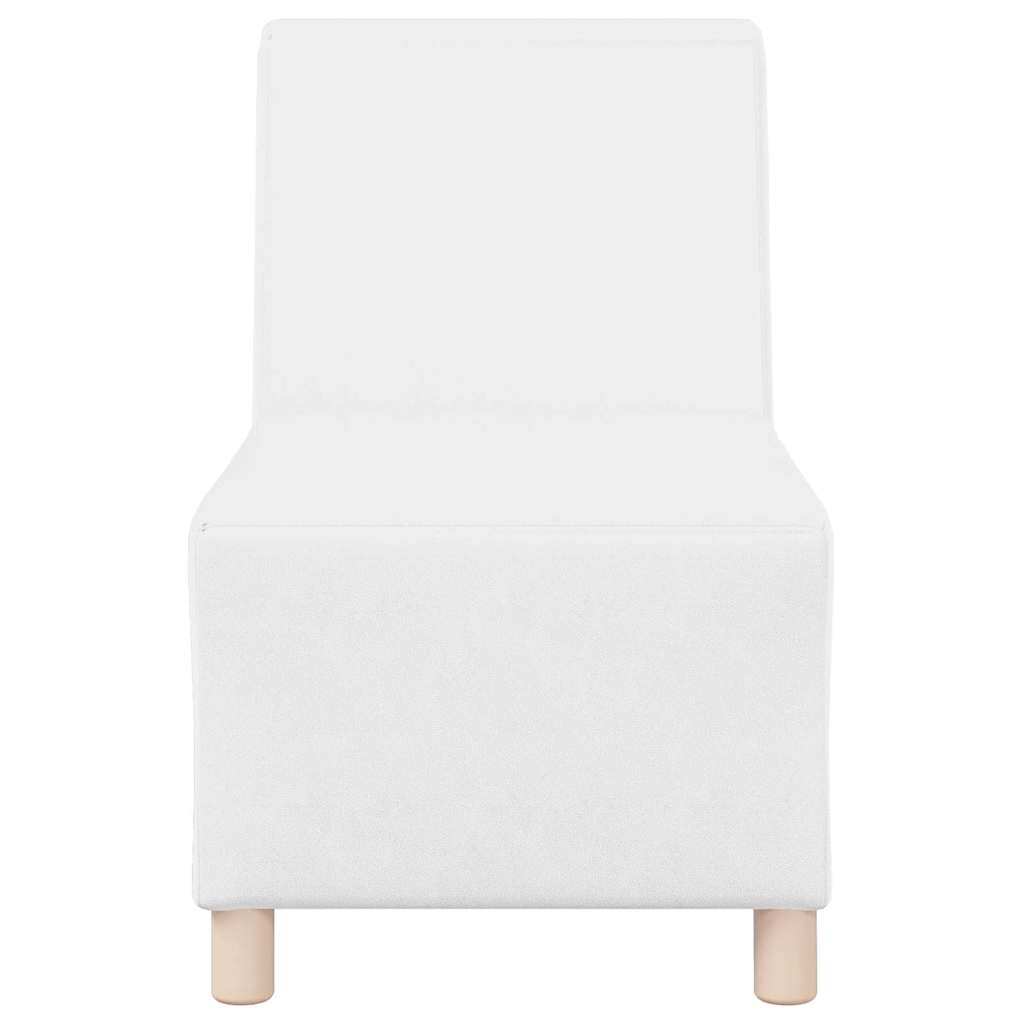 Modulsofa Enhed Uden Arme 2 Pcs Hvid 55 X 74 X 82 Cm Faux Læder Lysegrå Og Mørkegrå