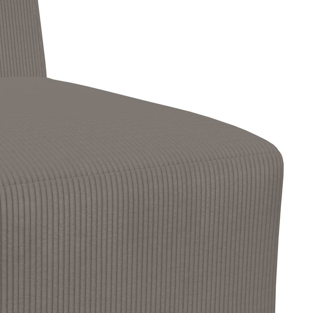 Modulsofa Enhed Uden Arme 2 Pcs Lysegrå 55 X 74 X 82 Cm Lysegrå Og Mørkegrå