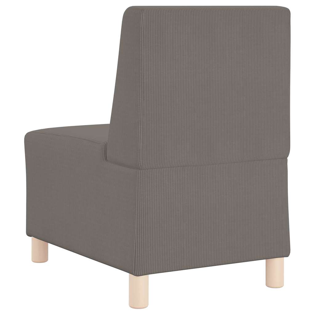 Modulsofa Enhed Uden Arme 2 Pcs Lysegrå 55 X 74 X 82 Cm Lysegrå Og Mørkegrå