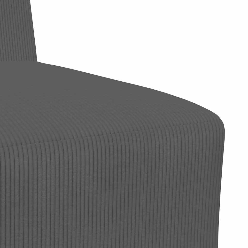Modulsofa Enhed Uden Arme 2 Pcs Mørkegrå 55 X 74 X 82 Cm Lysegrå Og Mørkegrå