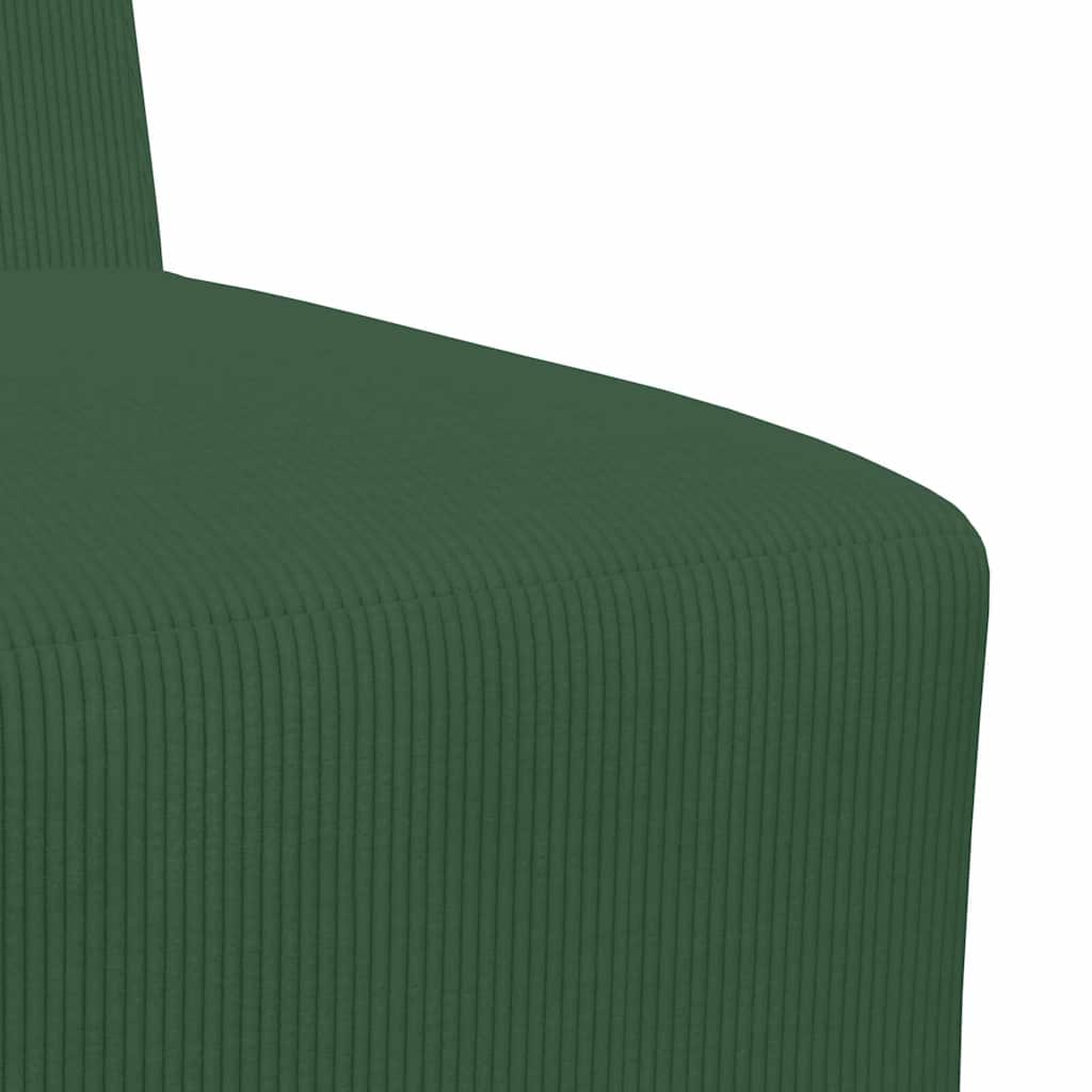 Modulsofa Enhed Uden Arme 2 Pcs Jungle Grøn 55 X 74 X 82 Cm Lysegrå Og Mørkegrå