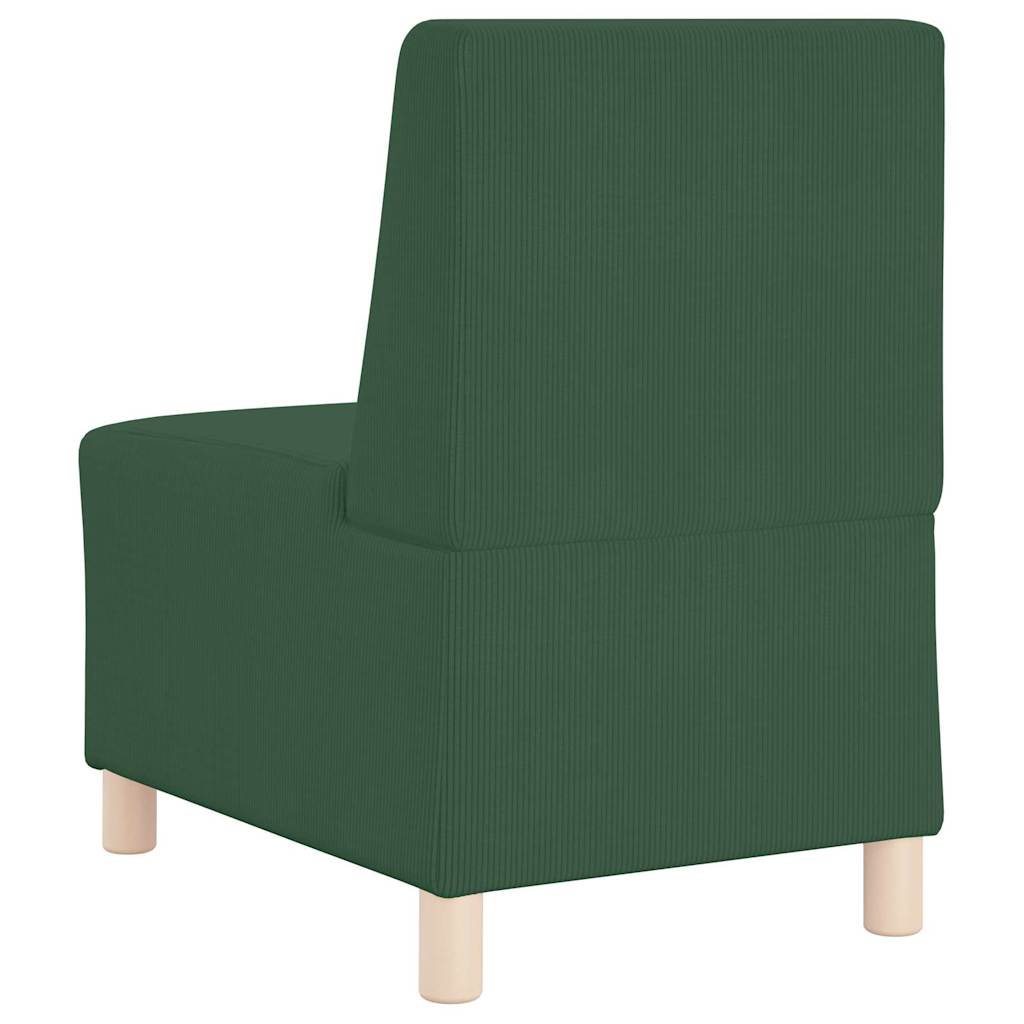Modulsofa Enhed Uden Arme 2 Pcs Jungle Grøn 55 X 74 X 82 Cm Lysegrå Og Mørkegrå