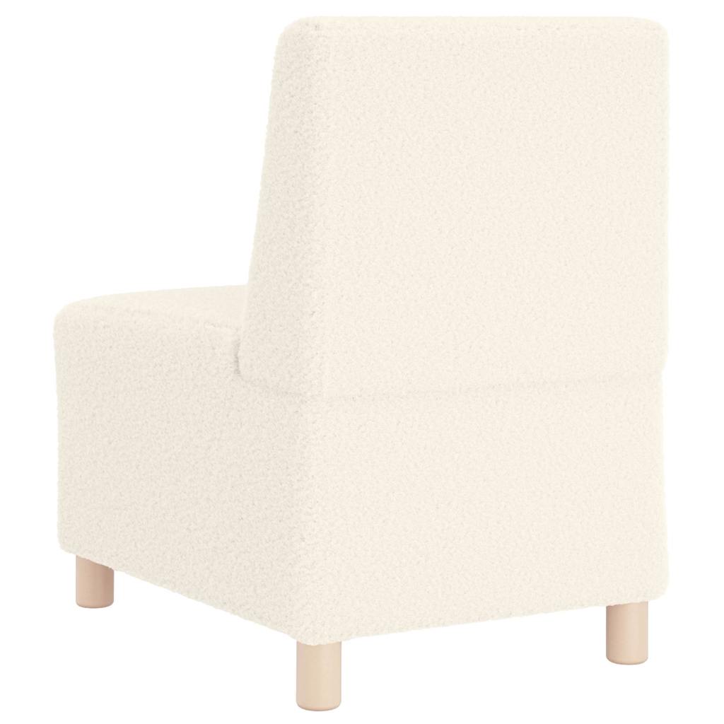 Modulsofa Enhed Uden Arme 3 Pcs Creme 55 X 74 X 82 Cm Lysegrå Og Mørkegrå