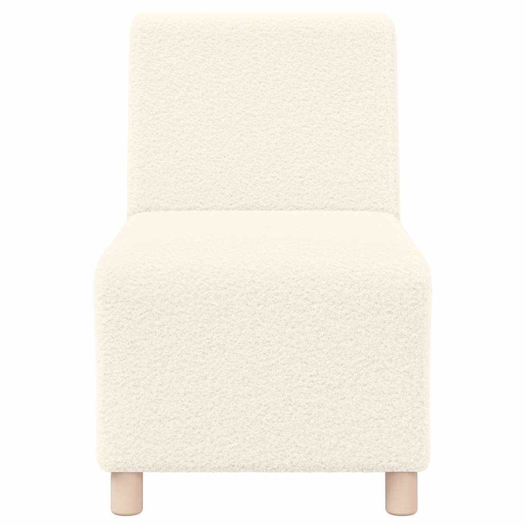 Modulsofa Enhed Uden Arme 3 Pcs Creme 55 X 74 X 82 Cm Lysegrå Og Mørkegrå