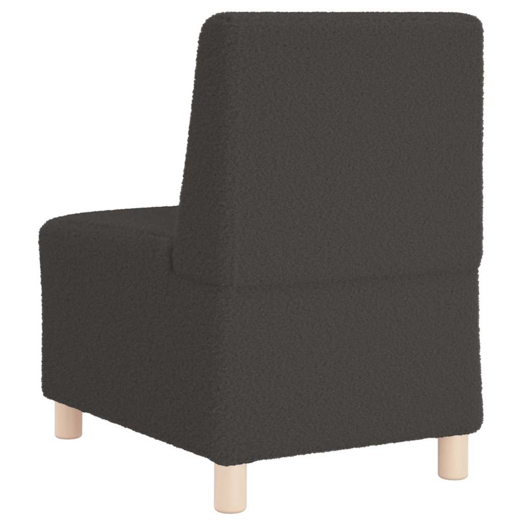 Modulsofa Enhed Uden Arme 3 Pcs Mørkegrå 55 X 74 X 82 Cm Lysegrå Og Mørkegrå