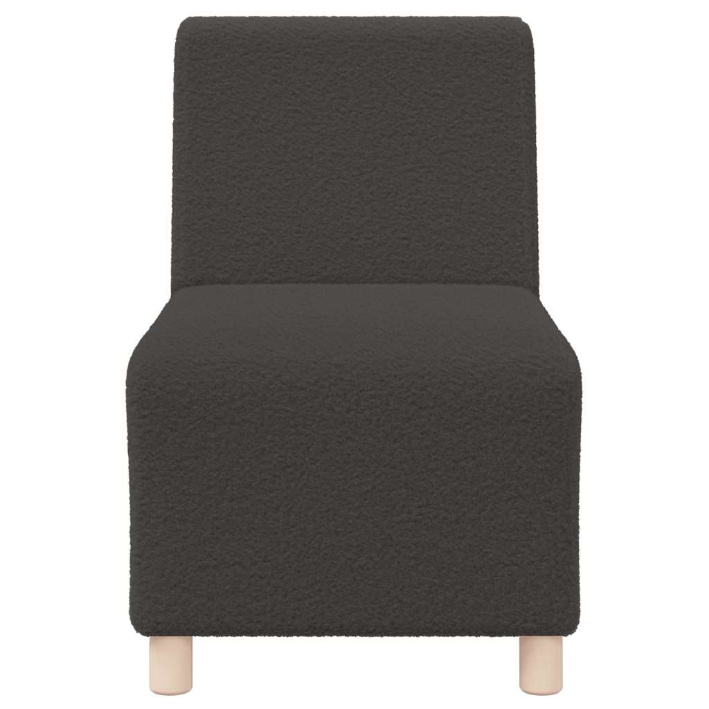 Modulsofa Enhed Uden Arme 3 Pcs Mørkegrå 55 X 74 X 82 Cm Lysegrå Og Mørkegrå