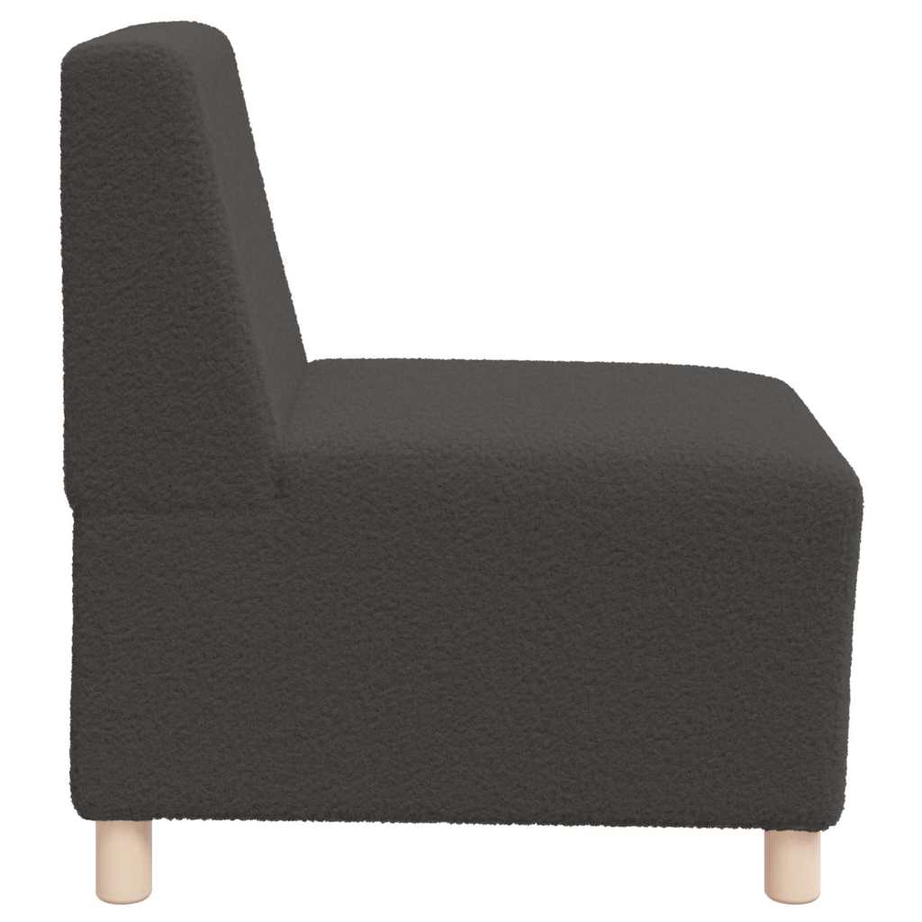 Modulsofa Enhed Uden Arme 3 Pcs Mørkegrå 55 X 74 X 82 Cm Lysegrå Og Mørkegrå