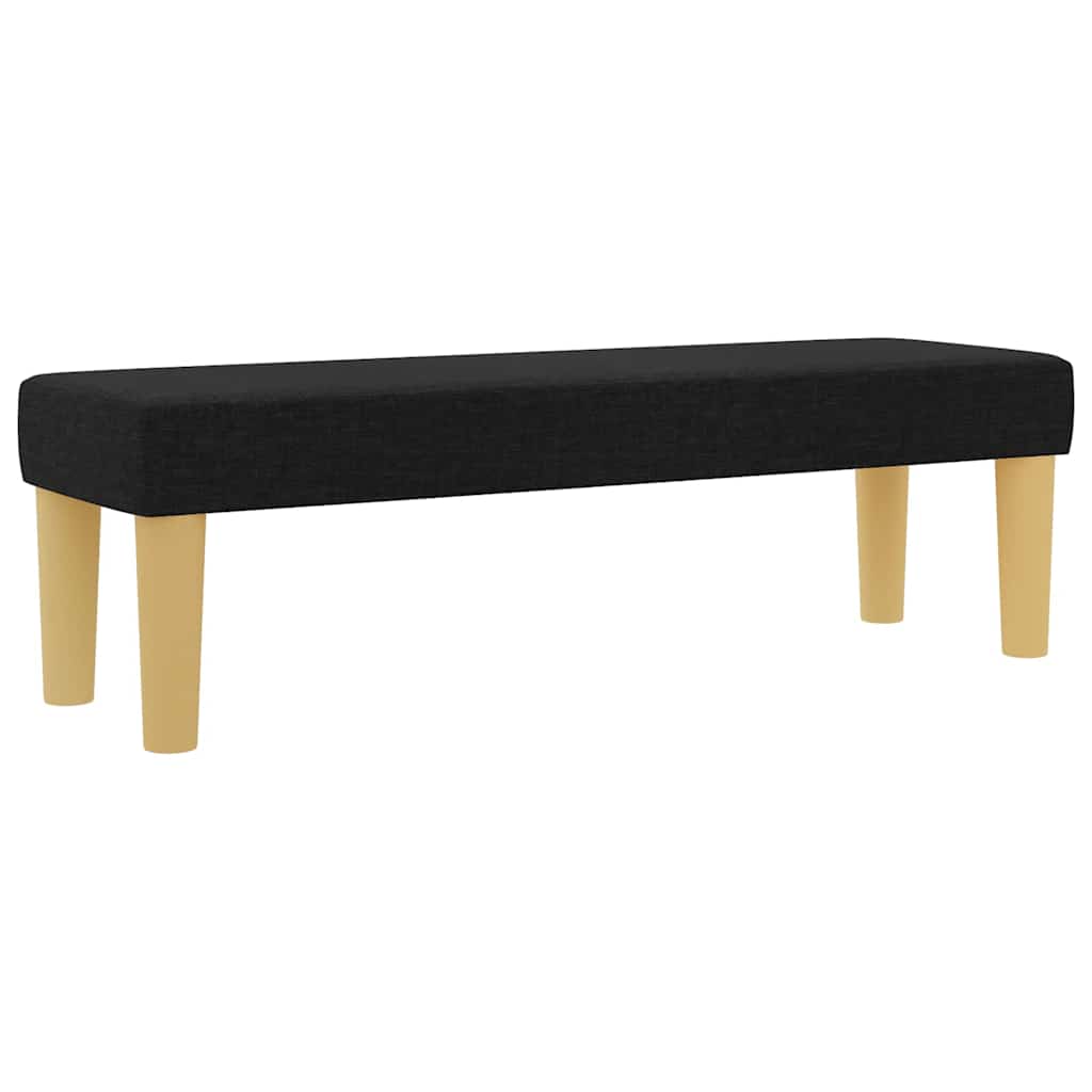 Box Spring Seng Med Madras Sort 140 X 190 Cm Stof