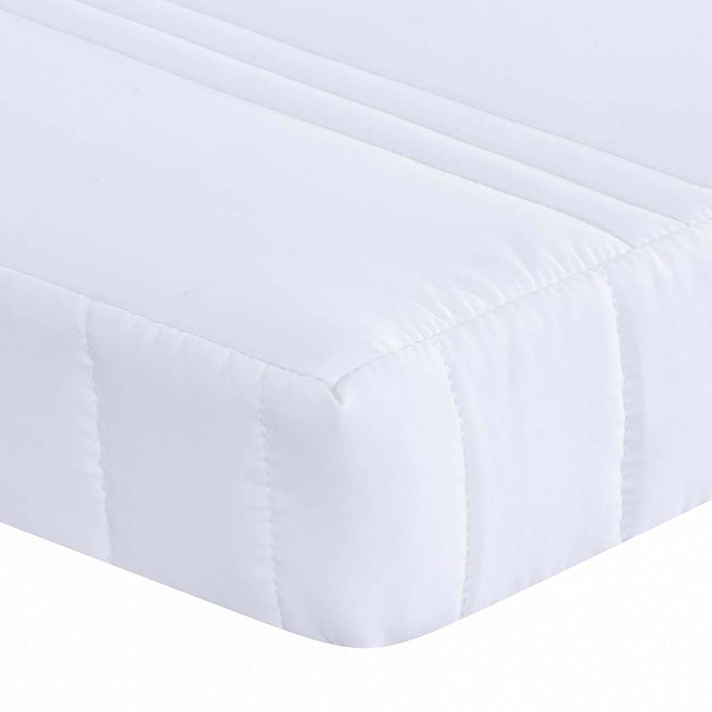 Skummadras Hvid 80 X 200 Cm Stof
