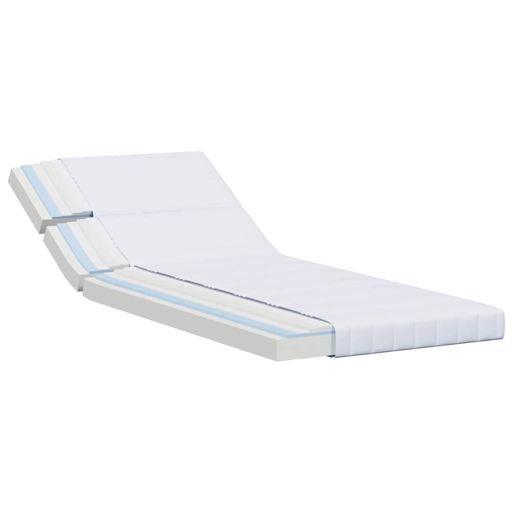 Skummadras Hvid 80 X 200 Cm Stof
