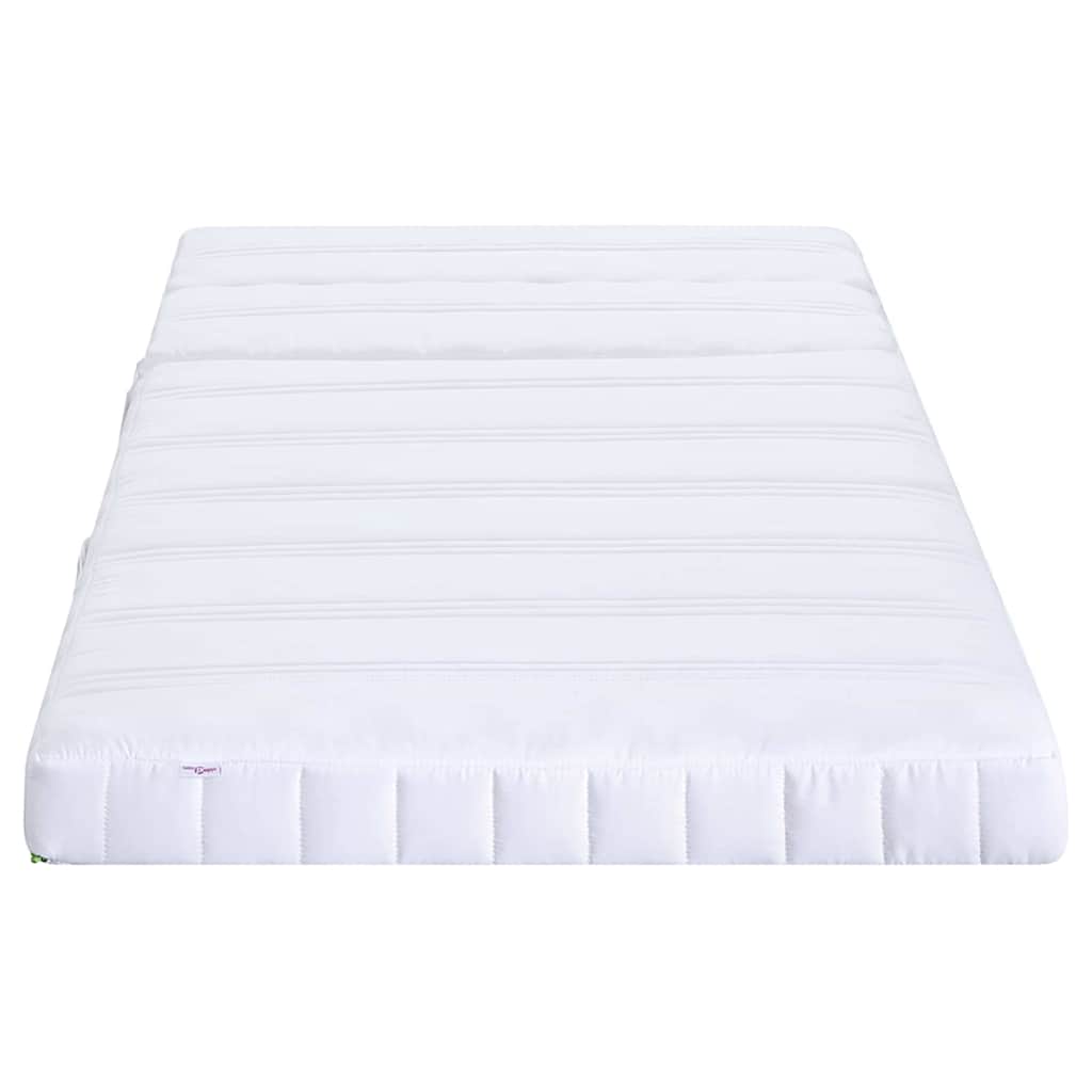 Skummadras Hvid 80 X 200 Cm Stof