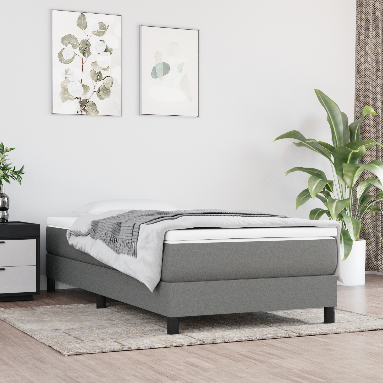 Springmadras Med Pocketfjedre 120X190X20 Cm Stof
