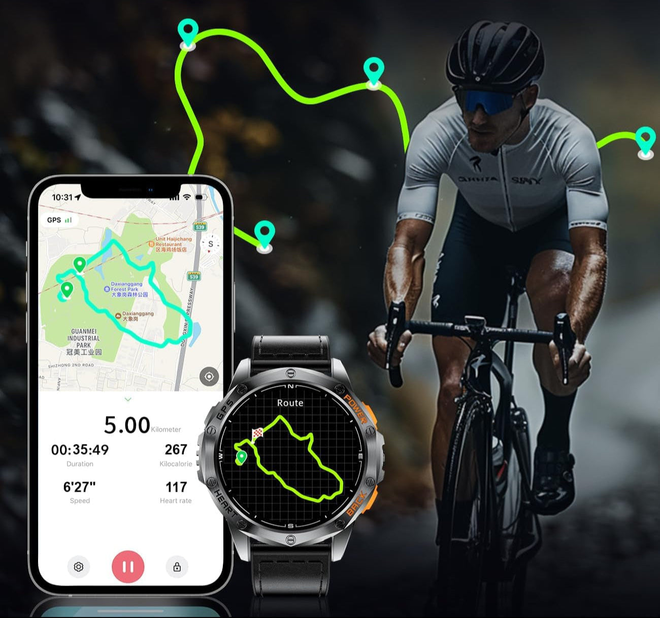 GPS Smartwatch med LED