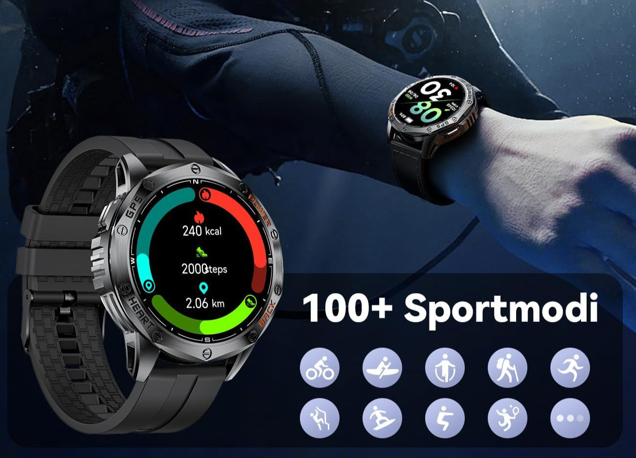 GPS Smartwatch med LED