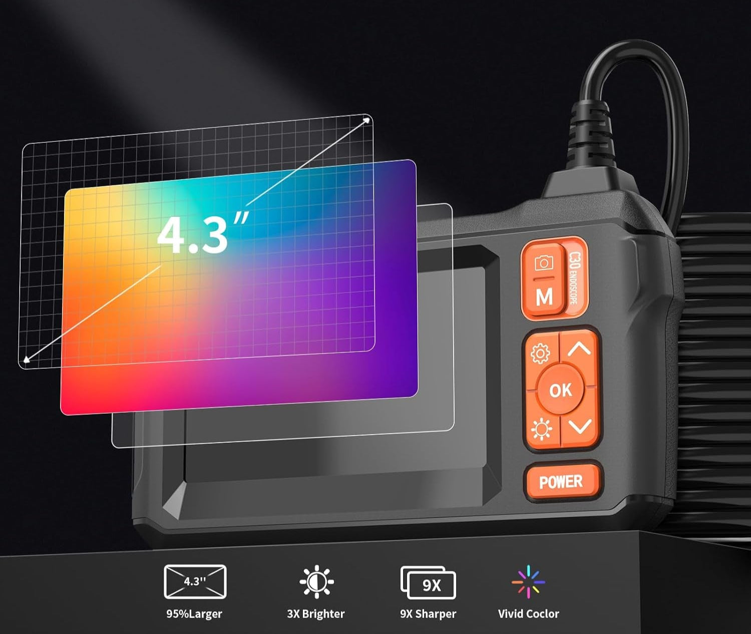 Dual Lens 1080 HD Inspektionskamera