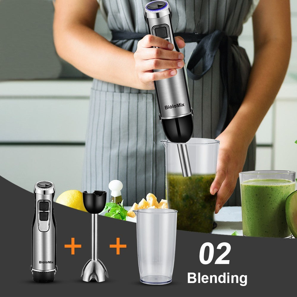 BioloMix BHB1200 – Kraftfuld 4-i-1 Stavblender