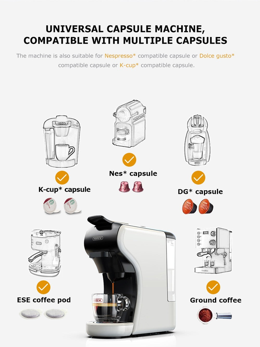 HiBREW H1A 4-i-1 Espressomaskine