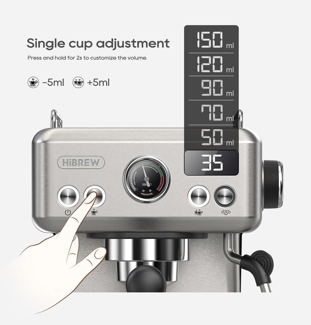HiBREW H10A Semi-Automatisk Espressomaskine