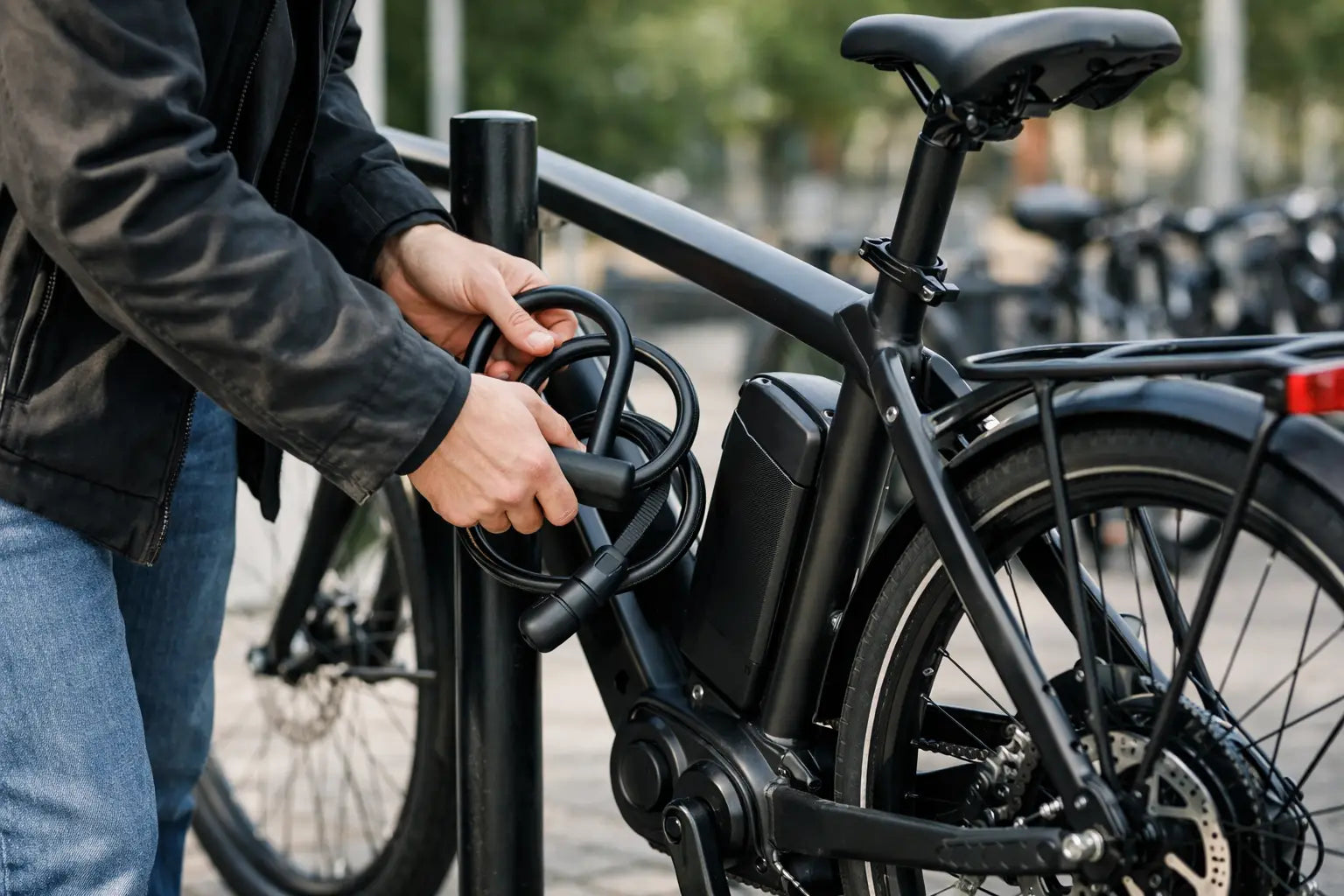 Hvordan låser man en elcykel korrekt?