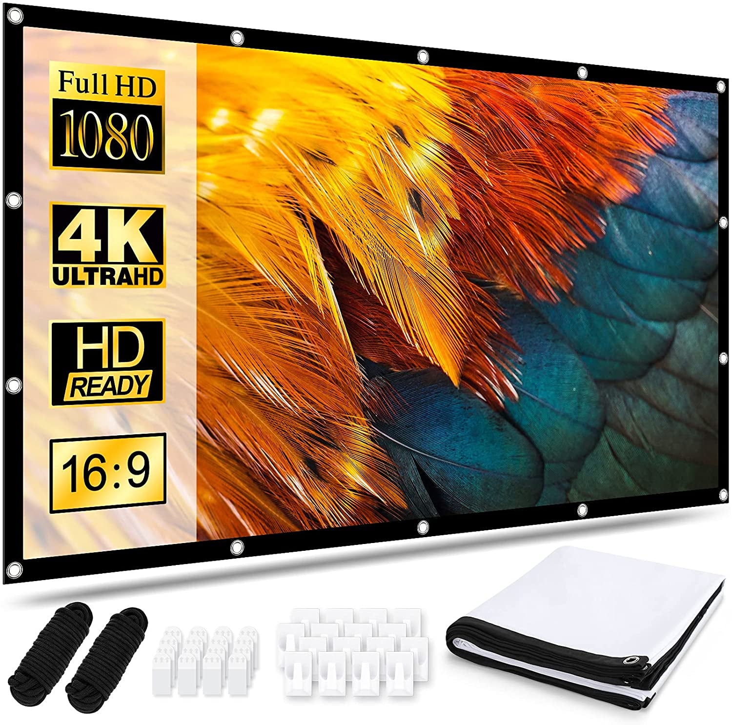  Projektor Lærred 120 Tommer HD