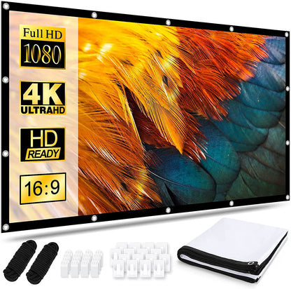  Projektor Lærred 120 Tommer HD