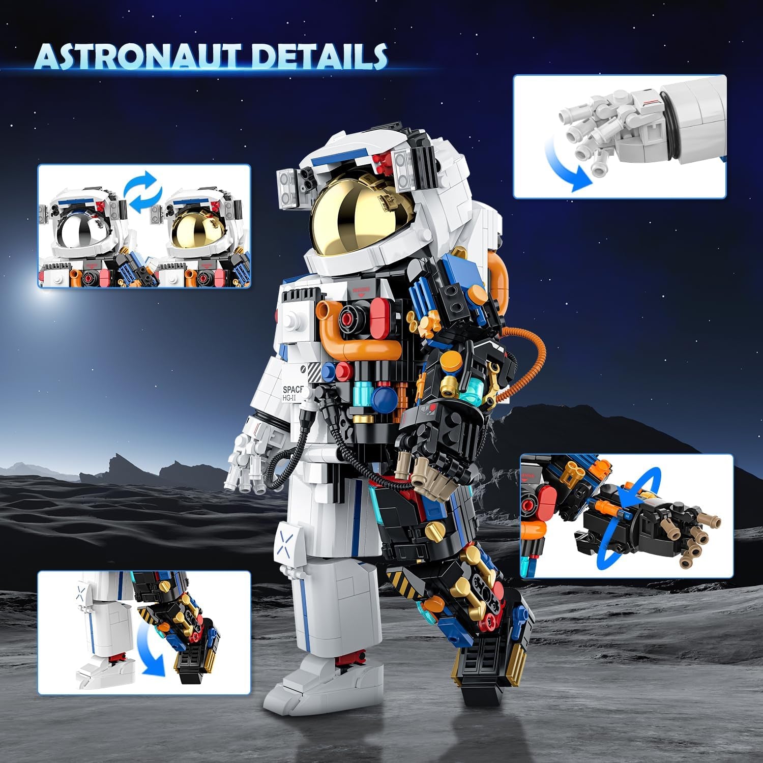Teknisk Rum Astronaut Byggelegetøj til Børn