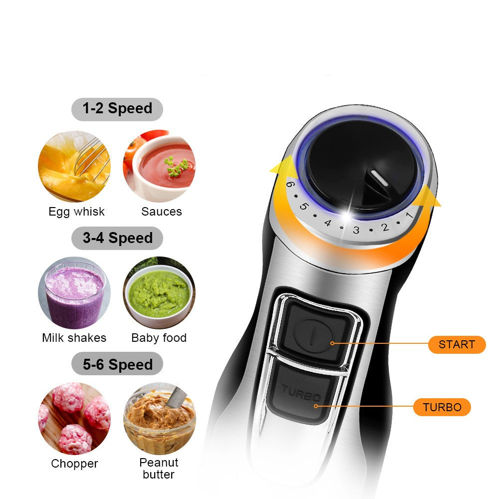 BioloMix BHB1200 – Kraftfuld 4-i-1 Stavblender