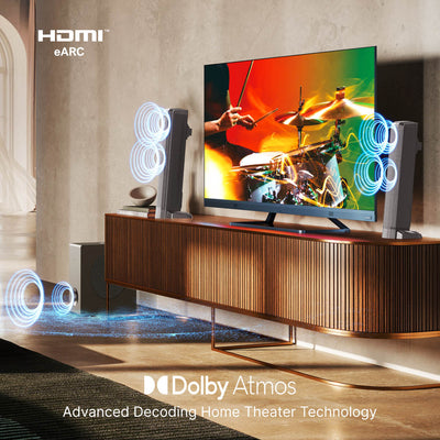 Ultimea Apollo S50 – Soundbar med Dolby Atmos &amp; Kraftfuld Subwoofer