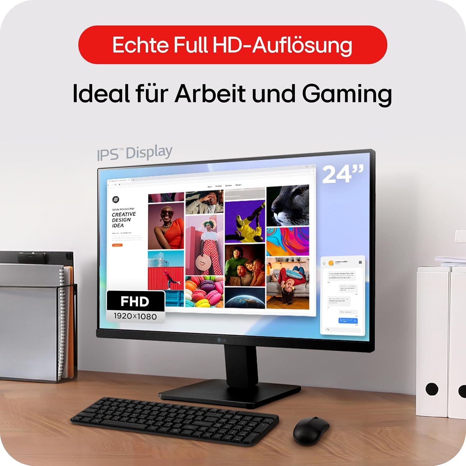 LG Electronics 24MS500-B.AEU FHD IPS-skærm 24"