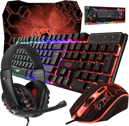 Tastatur- og musesæt Gaming RX250 4-i-1 PC-pakke kombination