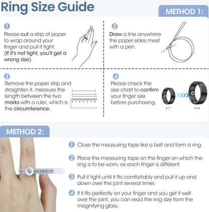 Dekefit Smart Ring Herren Damen, Smartringe Fitness Tracker Mit 100+ Sportmodi, Schlafmonitor, Herzfrequenz, Spo2, IP68 Wasserdicht, Gesundheitsring Für Android Ios, Size 12, Schwarz