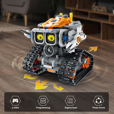 Teknisk Robot til Børn med Skiftende Ansigtsudtryk - 3-i-1 App