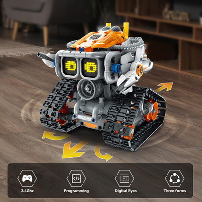 Teknisk Robot til Børn med Skiftende Ansigtsudtryk - 3-i-1 App