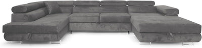 XXL-hjørnesofa med sovefunktion