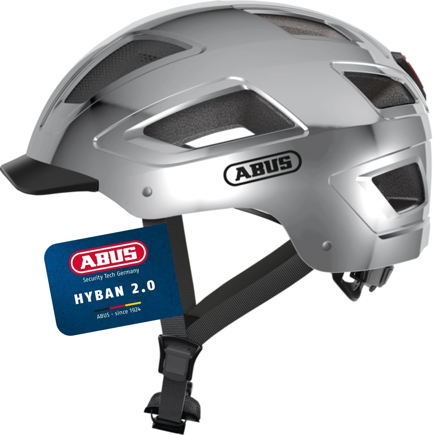 ABUS Stadthelm Hyban 2.0 - Fahrradhelm Mit Rücklicht, Abs-Hartschale, Guter Passform - Für Damen Und Herren