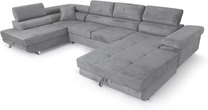 XXL-hjørnesofa med sovefunktion
