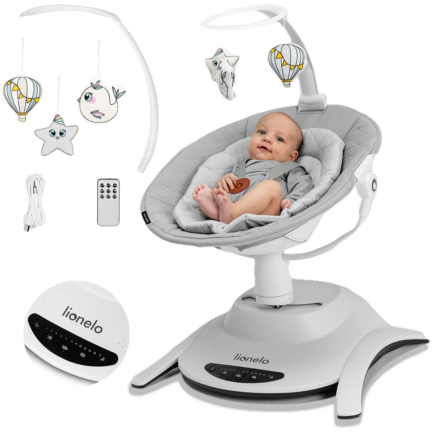 LIONELO Bella Elektrisk Babylift 360°