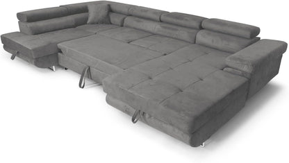 XXL-hjørnesofa med sovefunktion