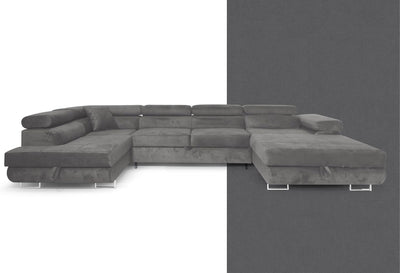 XXL-hjørnesofa med sovefunktion