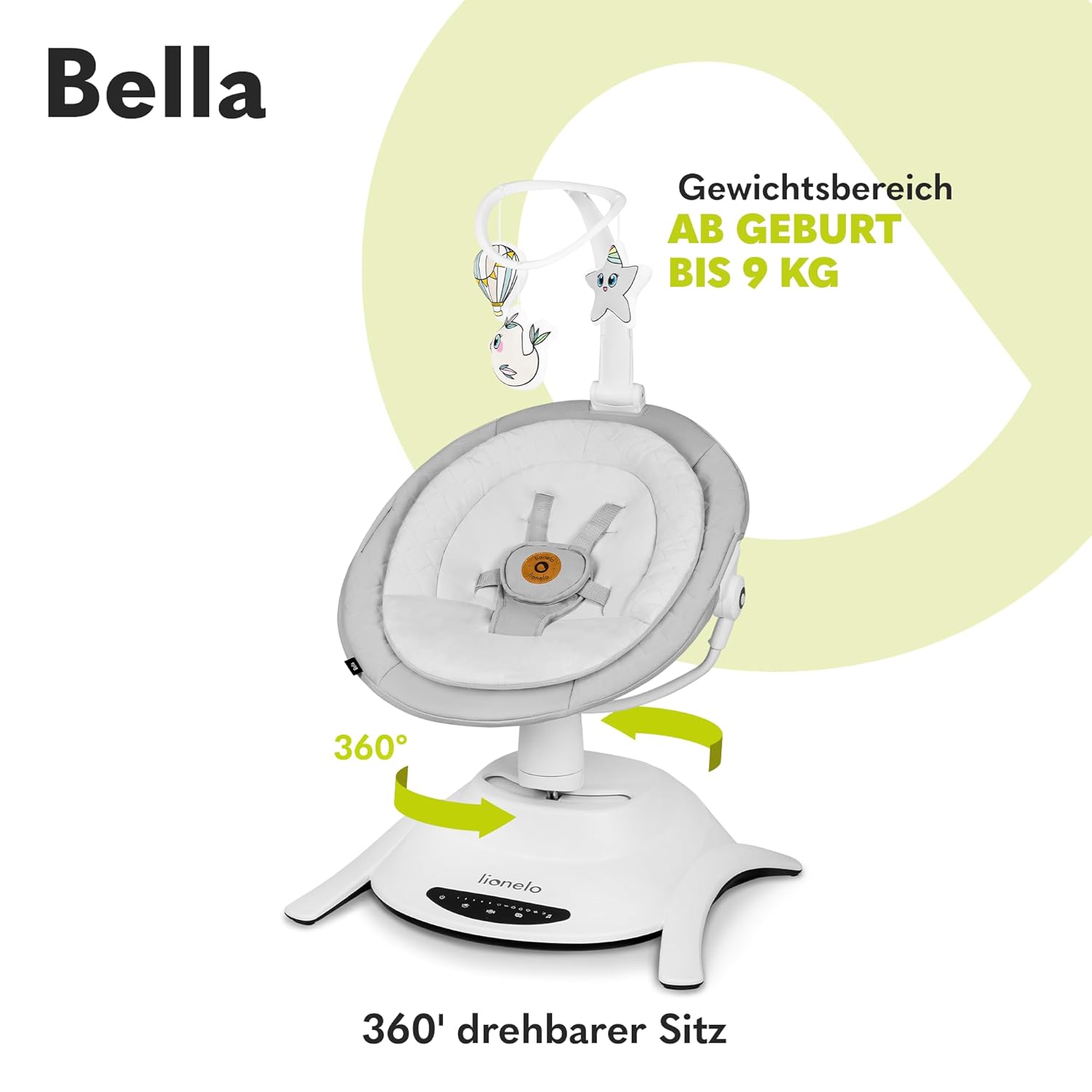 LIONELO Bella Elektrisk Babylift 360°