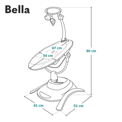 LIONELO Bella Elektrisk Babylift 360°