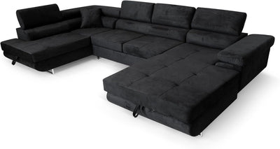 XXL-hjørnesofa med sovefunktion